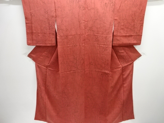 JAPANESE KIMONO / KOMON / SILK / CHIRIMEN / UME